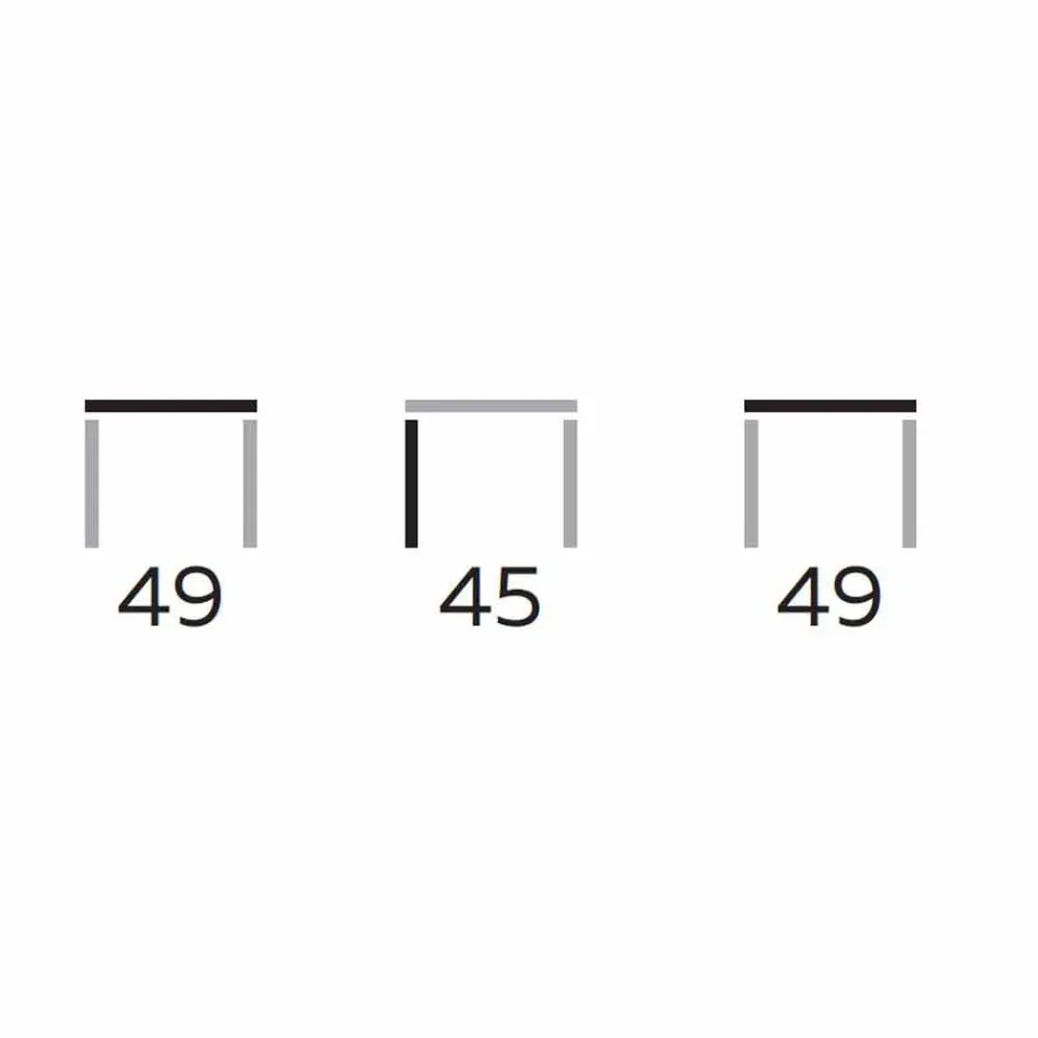 Modernt soffbord med rund topp i Gres Made in Italy - Stuttgart Viadurini