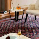 Modernt soffbord i Gres och bokträ tillverkat i Italien - Titanic Viadurini