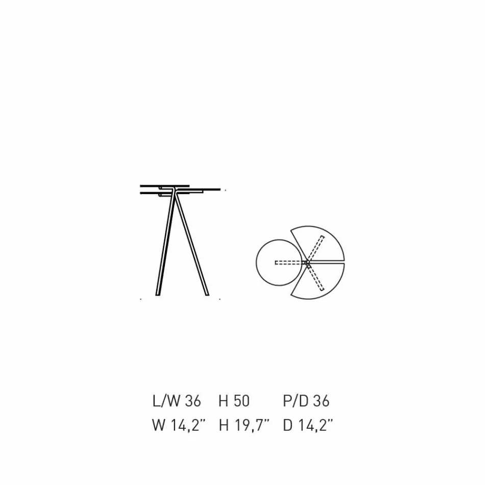 Modernt soffbord i färgat ark av Originae Design - nyckelpiga Viadurini