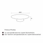 Modern soffbord, svartlackerad lärk Giglio Viadurini