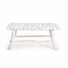 Homemotion Modernt soffbord i blekta teakgrenar - Bambo Viadurini