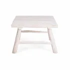 Homemotion Modernt soffbord i blekta teakgrenar - Bambo Viadurini