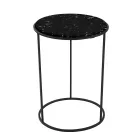 Modernt runt soffbord i högkvalitativ metall och marmor - Raphael Viadurini