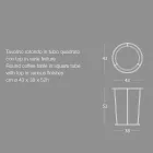 Modernt runt soffbord i högkvalitativ metall och marmor - Raphael Viadurini