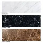 Modernt runt soffbord i högkvalitativ metall och marmor - Raphael Viadurini