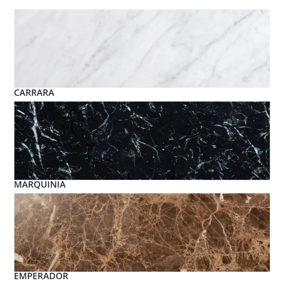 Modernt runt soffbord i högkvalitativ metall och marmor - Raphael Viadurini