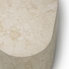 Modernt soffbord format i fossil sten - Bowie Viadurini