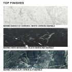 Ovalt soffbord Carrara Marble eller Marquinia Made in Italy – Dollars Viadurini