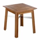 Soffbord utomhus i naturligt eller svart trä, 2 storlekar - Suzana Viadurini