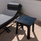 Soffbord utomhus i naturligt eller svart trä, 2 storlekar - Suzana Viadurini