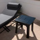 Soffbord utomhus i naturligt eller svart trä, 2 storlekar - Suzana Viadurini