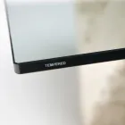 Rektangulärt soffbord med White Fossil Stone Base - Gardenia Viadurini