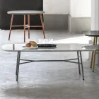 Rektangulärt soffbord med marmorskiva Tillverkat i Italien - Makino Viadurini