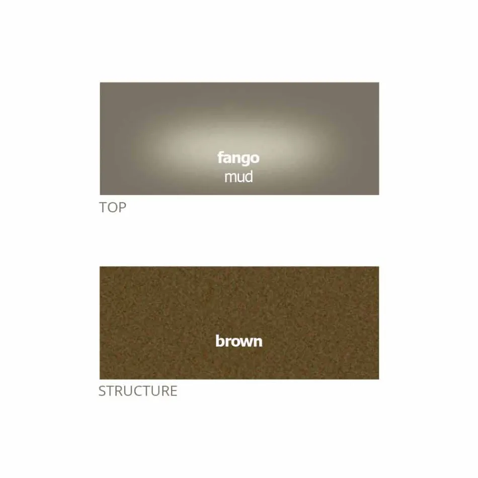 Runt soffbord med kristallplatta Tillverkad i Italien - Indio Viadurini