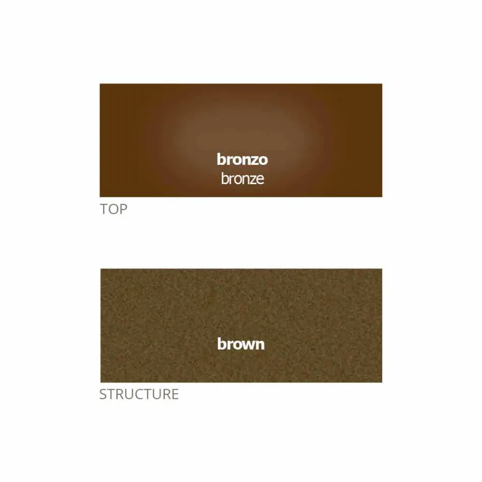 Runt soffbord med kristallplatta Tillverkad i Italien - Indio Viadurini