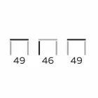 Runt design soffbord i stengods och ask tillverkat i Italien - Bering Viadurini