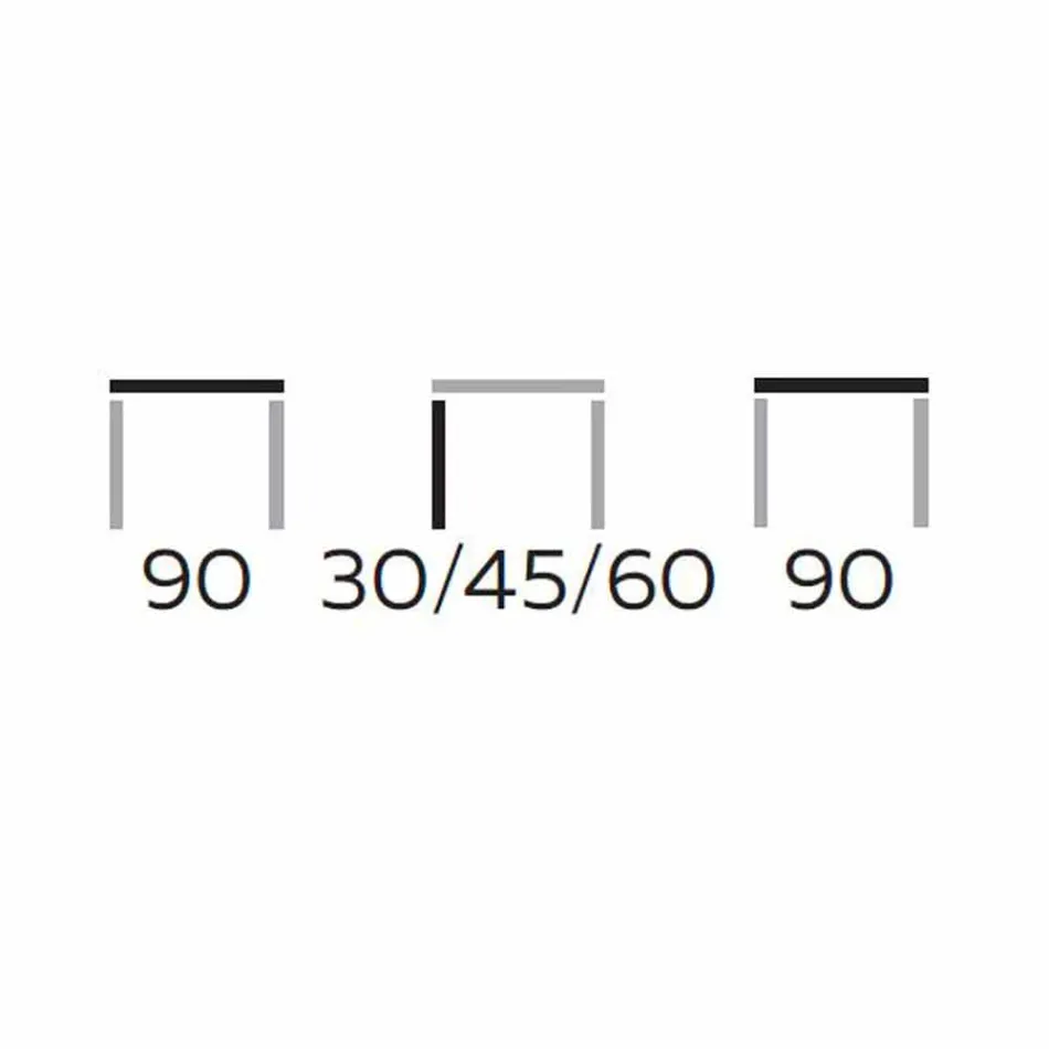 Runt soffbord i Gres och modern metall tillverkad i Italien - Albert Viadurini