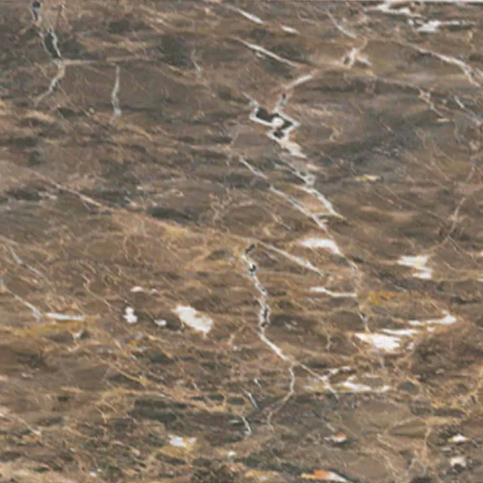 Runt soffbord i marmor och bokträ Tillverkat i Italien - Daniela Viadurini