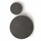 Runt soffbord i Mdf med metallkonstruktion tillverkad i Italien - Aloe Viadurini