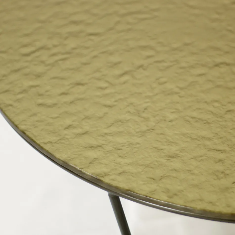 Runt soffbord tillverkat i glas och stål tillverkat i Italien - Paini Viadurini