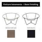 Runt soffbord tillverkat i glas och stål tillverkat i Italien - Paini Viadurini