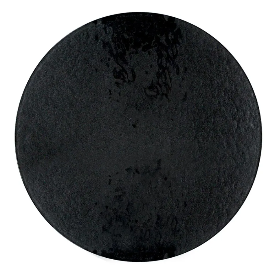 Runt soffbord tillverkat i glas och stål tillverkat i Italien - Paini Viadurini