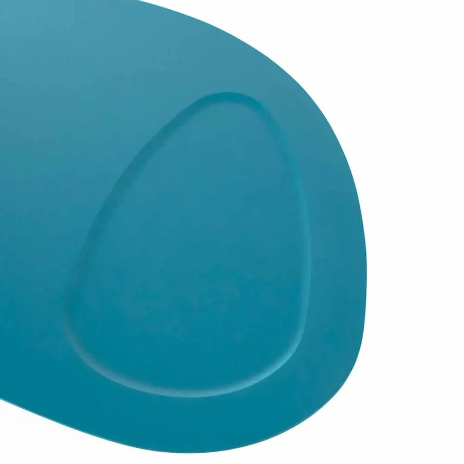 Modern formad loungebord i Mdf och Chrome Metal - Pimpa Viadurini