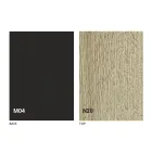 Transformatorbord i trä och stål Tillverkat i Italien - Demetro Viadurini