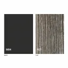 Omvandlingsbart soffbord i trä och stål Tillverkat i Italien - Demetro Viadurini