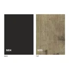 Transformatorbord i trä och stål Tillverkat i Italien - Demetro Viadurini