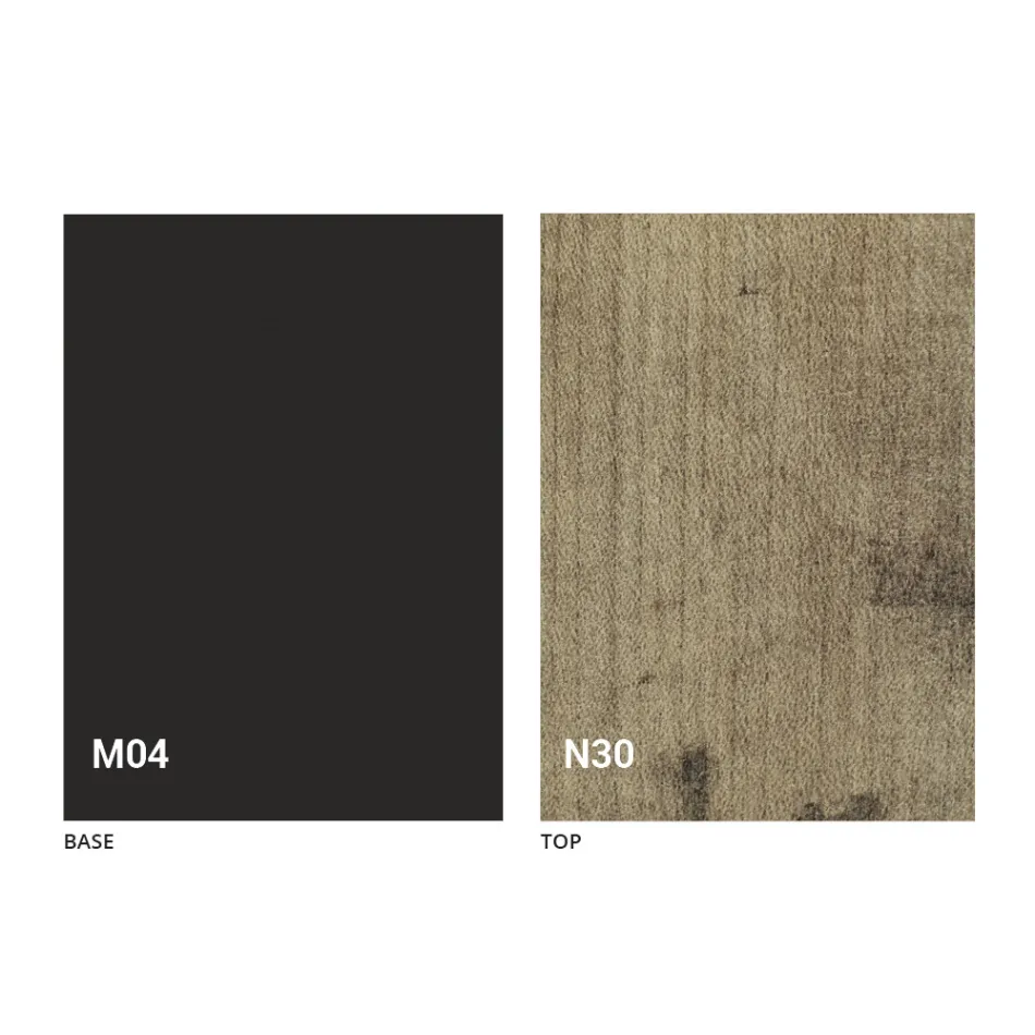 Transformatorbord i trä och stål Tillverkat i Italien - Demetro Viadurini