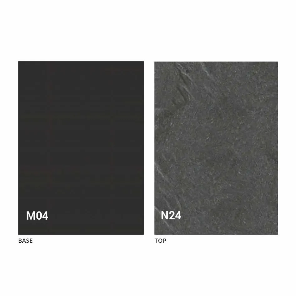 Omvandlingsbart soffbord i trä och stål Tillverkat i Italien - Demetro Viadurini