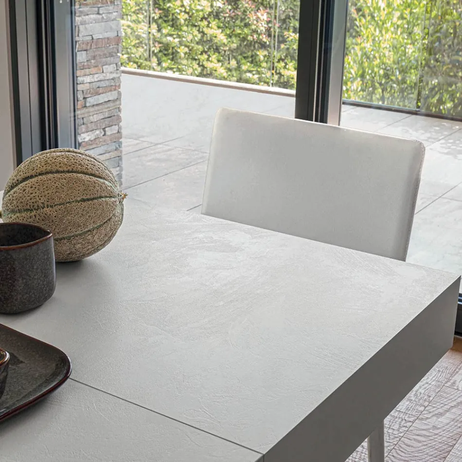 Transformerbart soffbord i trä och metall, tillverkat i Italien - Sanrocco Viadurini