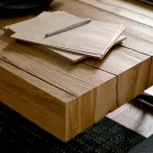 Omvandlingsbart soffbord i massivt trä tillverkat i Italien - Trabucco Viadurini