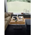 Omvandlingsbart soffbord i massivt trä tillverkat i Italien - Trabucco Viadurini