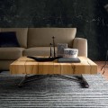 Omvandlande soffbord i massivt trä tillverkat i Italien - Trabucco