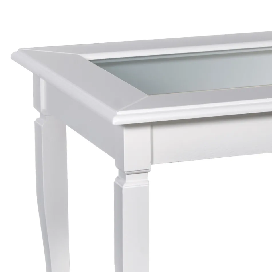 Soffbord i vardagsrum med anslagstavla i glas Tillverkat i Italien - Demetra Viadurini