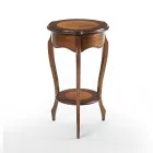 Soffbord i vardagsrummet med patinerad körsbärsinläggning Tillverkat i Italien - Irno Viadurini