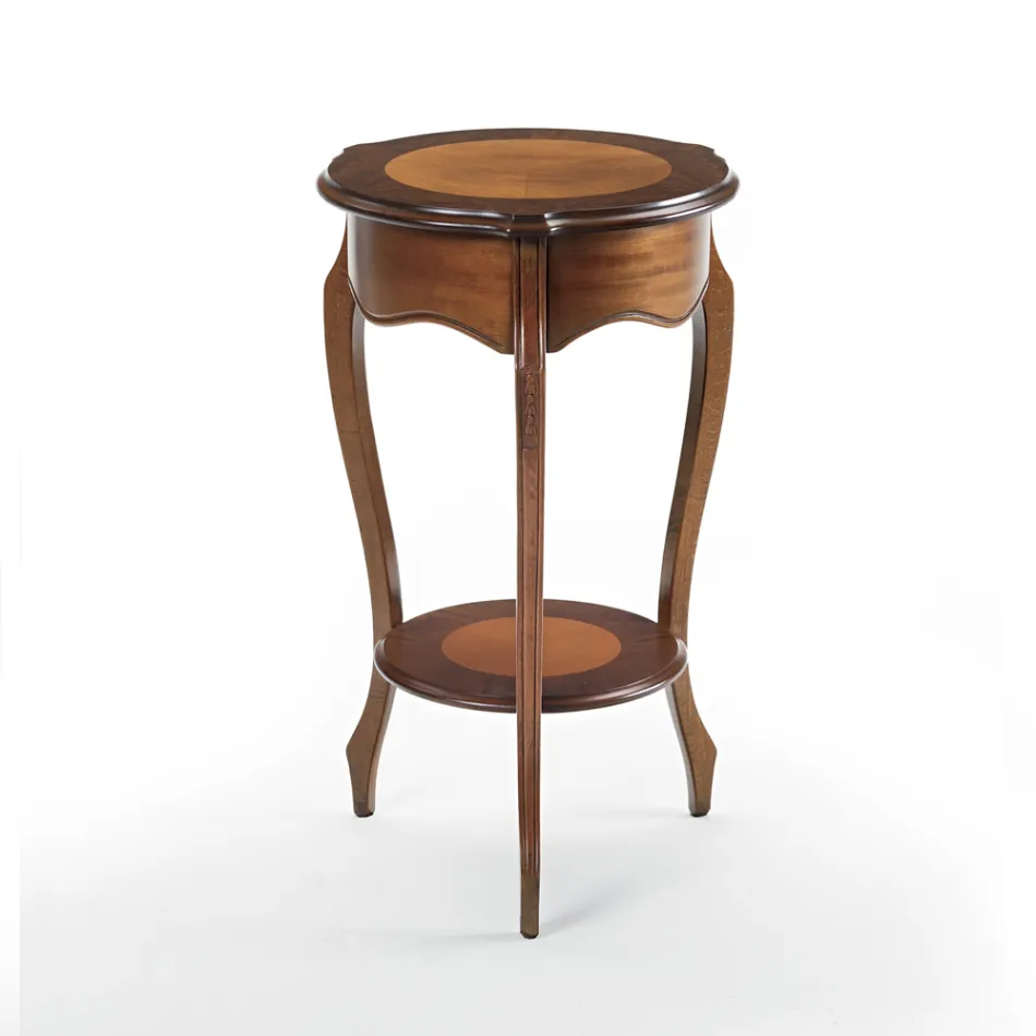 Soffbord i vardagsrummet med patinerad körsbärsinläggning Tillverkat i Italien - Irno Viadurini