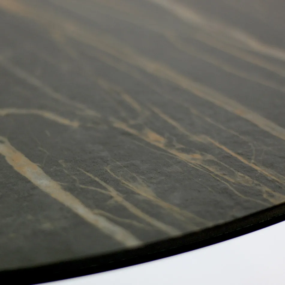 Soffbord i stål och porslin Stengods Tillverkat i Italien - Aspira Viadurini