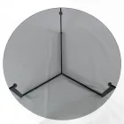 Soffbord i stål och glas Tillverkat i Italien - Aspira Viadurini