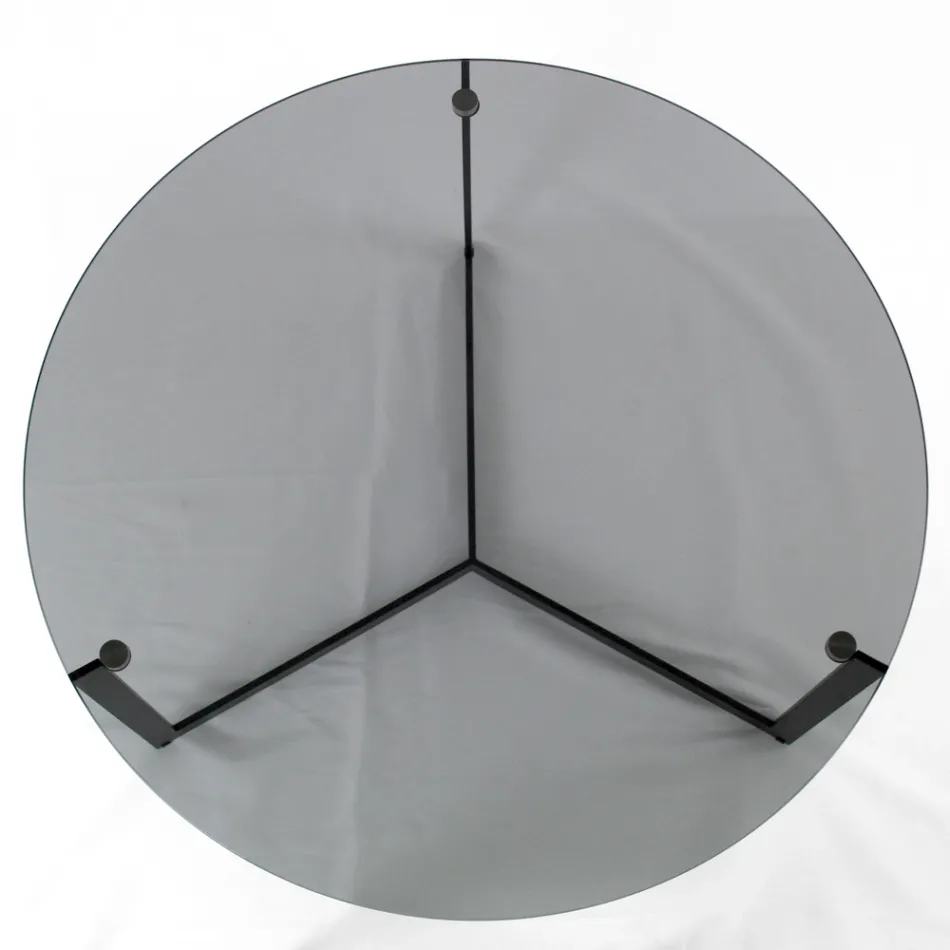 Soffbord i stål och glas Tillverkat i Italien - Aspira Viadurini