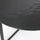 Soffbord i stål och glas Tillverkat i Italien - Aspira Viadurini