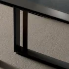 Geometrisk design Soffbord i metall och glas - Zigozago Viadurini