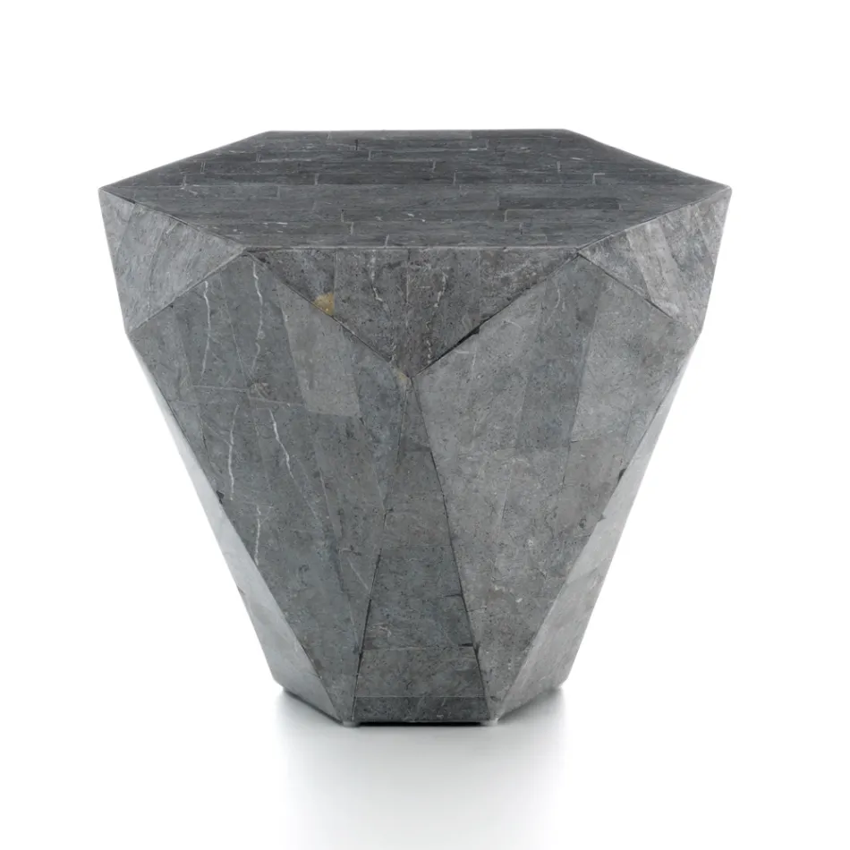 Vardagsrum Soffbord Helt i Fossilsten Olika Finishes - Air Viadurini