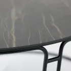 Soffbord rund skiva och underrede Tillverkad i Italien - Tullia Viadurini