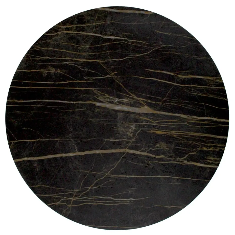 Soffbord rund skiva och underrede Tillverkad i Italien - Tullia Viadurini