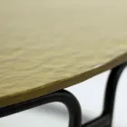 Soffbord med glasskiva och rund bas Tillverkat i Italien - Tullia Viadurini