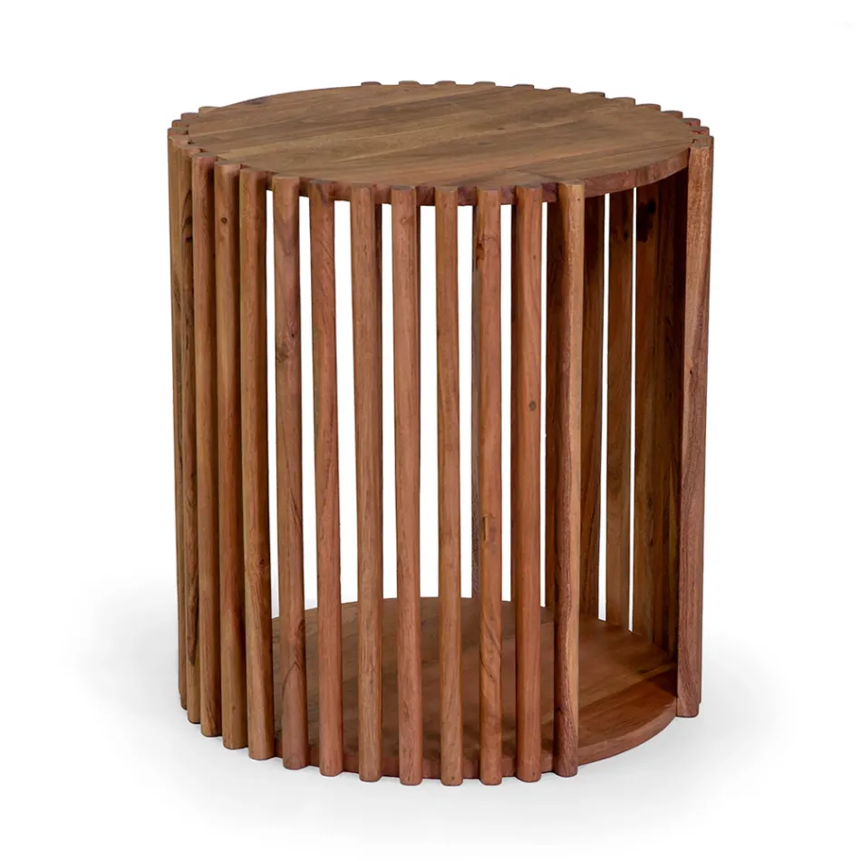 Soffbord tillverkat av akaciaträ - Vortice Viadurini