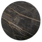 Runt soffbord med porslinsskiva i stengods tillverkat i Italien - Paini Viadurini